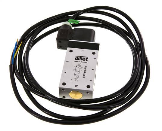 5/2 G1/4'' Magneetventiel 230V AC ATEX 1.5-10bar/21.0-140psi Airtec