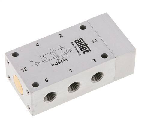 5/2 G1/8'' Luchtgestuurd Ventiel 0-10bar/0-140psi Airtec