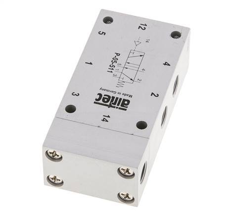 5/2 G1/8'' Luchtgestuurd Ventiel 0-10bar/0-140psi Airtec