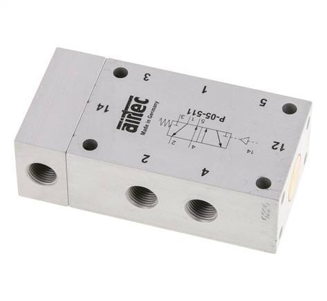 5/2 G1/8'' Luchtgestuurd Ventiel 0-10bar/0-140psi Airtec