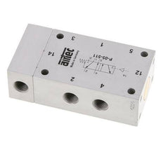 5/2 G1/8'' Luchtgestuurd Ventiel 0-10bar/0-140psi Airtec