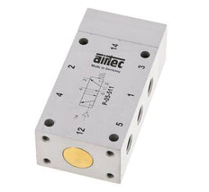 5/2 G1/8'' Luchtgestuurd Ventiel 0-10bar/0-140psi Airtec