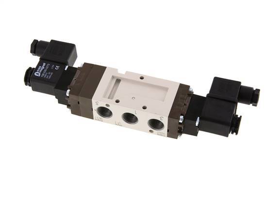 5/3 G3/8 '' Midden Gesloten Magneetventiel 115V AC 2-10bar/28-140psi YPC