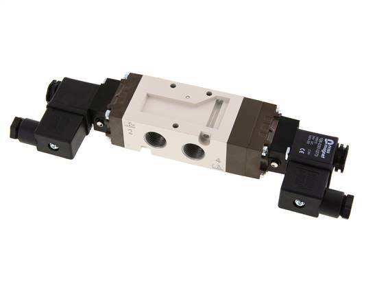 5/3 G3/8 '' Midden Gesloten Magneetventiel 115V AC 2-10bar/28-140psi YPC