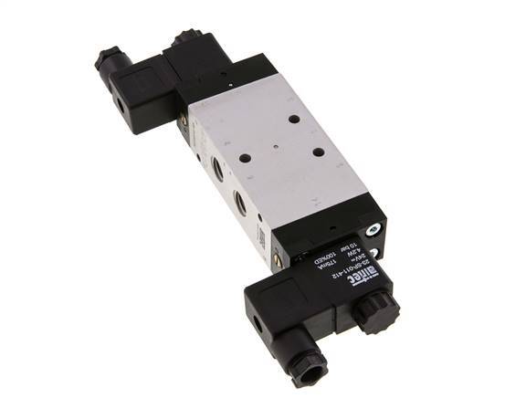 5/3 G1/4'' Middendruk Magneetventiel 24V DC 3-10bar/42-140psi Airtec