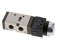 5/2 G1/4'' (G1/8'') Drukknop Ventiel Zwart 0-8bar/0-112psi YPC