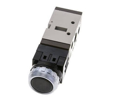5/2 G1/4'' (G1/8'') Drukknop Ventiel Zwart 0-8bar/0-112psi YPC