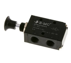 3/2 G1/4'' Axiale Handbediende Hefboom Ventiel Detent 0-8bar/0-112psi E.MC