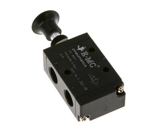 3/2 G1/4'' Axiale Handbediende Hefboom Ventiel Detent 0-8bar/0-112psi E.MC
