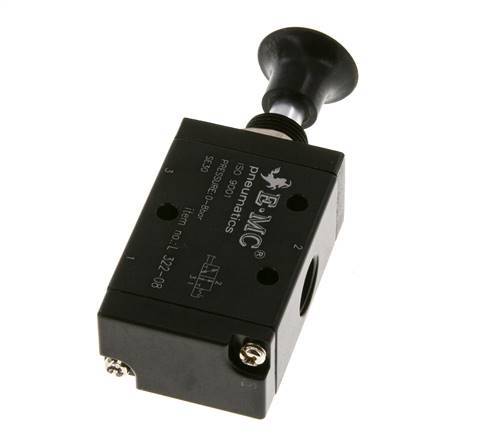 3/2 G1/4'' Axiale Handbediende Hefboom Ventiel Detent 0-8bar/0-112psi E.MC