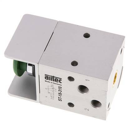 3/2 G1/8'' NC veiligheidsknop Ventiel 3-10bar/42-140psi Airtec