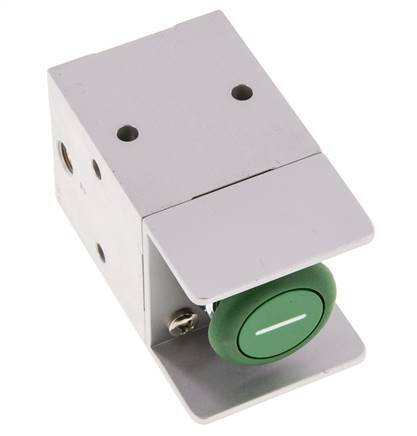 3/2 G1/8'' NC veiligheidsknop Ventiel 3-10bar/42-140psi Airtec