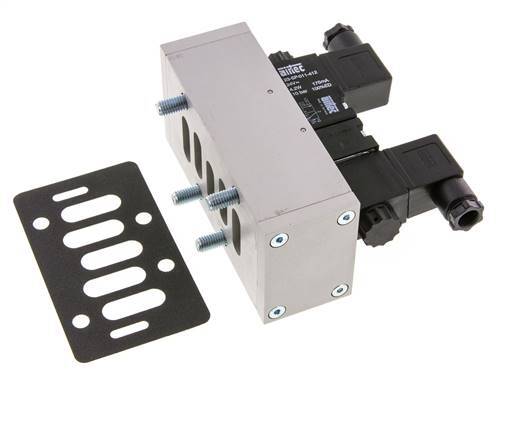 5/2 ISO 5599-3 Bistable Solenoid Valve 24V AC 2-10bar/28-140psi Airtec