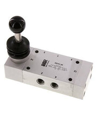 5/3 G1/4 '' Middenuitlaat Handbediend Hefboom Ventiel 0-12bar/0-168psi Airtec