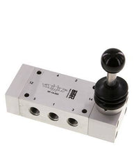 5/3 G1/4 '' Middenuitlaat Handbediend Hefboom Ventiel 0-12bar/0-168psi Airtec
