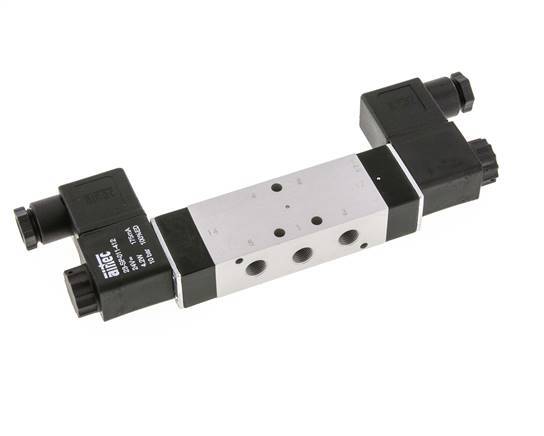 5/2 G1/8'' Bistable Solenoid Valve 12V DC 3-10bar/42-140psi Airtec