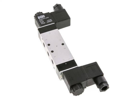 5/2 G1/8'' Bi-Stabiel Magneetventiel 12V DC 3-10bar/42-140psi Airtec