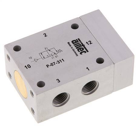 3/2 G1/4'' (G1/8'') Luchtgestuurd Ventiel 1-10bar/14-140psi Airtec