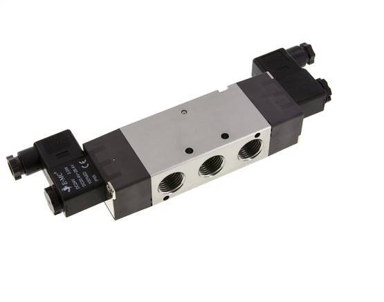 5/2 G1/2'' Bistable Solenoid Valve 24V AC 1.5-8bar/21.0-112psi E.MC