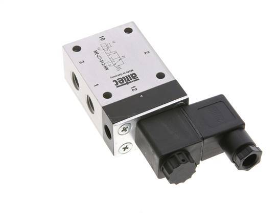 3/2 G1/4'' (G1/8'') Solenoid Valve External Pilot 12V DC -0.95-10bar/-13.2-140psi Airtec