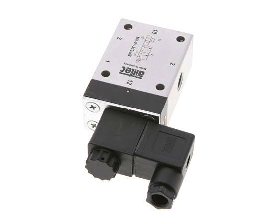 3/2 G1/4'' (G1/8'') Solenoid Valve External Pilot 12V DC -0.95-10bar/-13.2-140psi Airtec
