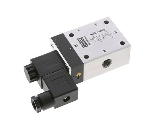 3/2 G1/4'' (G1/8'') Solenoid Valve External Pilot 12V DC -0.95-10bar/-13.2-140psi Airtec