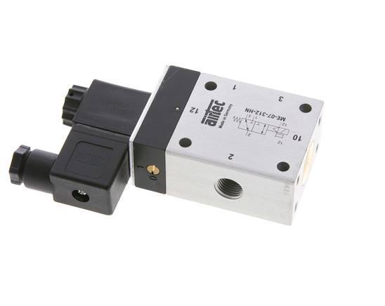 3/2 G1/4'' (G1/8'') Solenoid Valve External Pilot 12V DC -0.95-10bar/-13.2-140psi Airtec