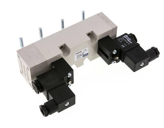 5/3 ISO 5599-2 Pressure Center Solenoid Valve 24V DC 2-10bar/28-140psi YPC