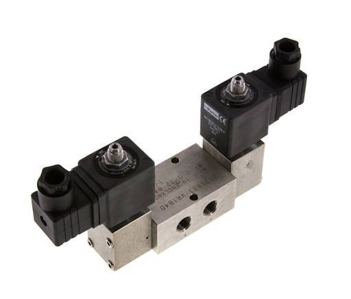 5/2 G1/4'' Bi-Stabiel Magneetventiel RVS 24V DC 2-12bar/28-168psi