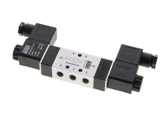 5/2 G1/8'' Bi-Stabiel Magneetventiel 24V AC 2.5-10bar/35.0-140psi Airtec