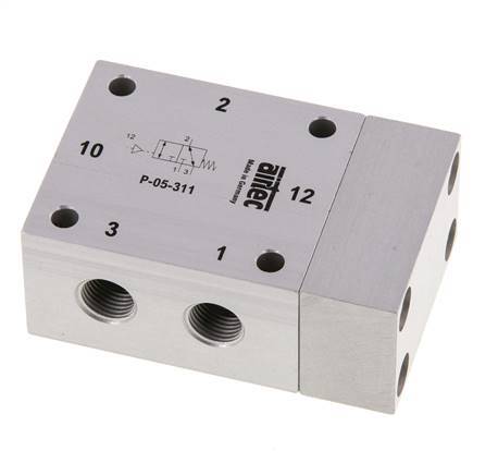 3/2 G1/8'' Luchtgestuurd Ventiel 1-10bar/14-140psi Airtec