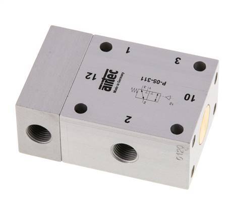 3/2 G1/8'' Luchtgestuurd Ventiel 1-10bar/14-140psi Airtec