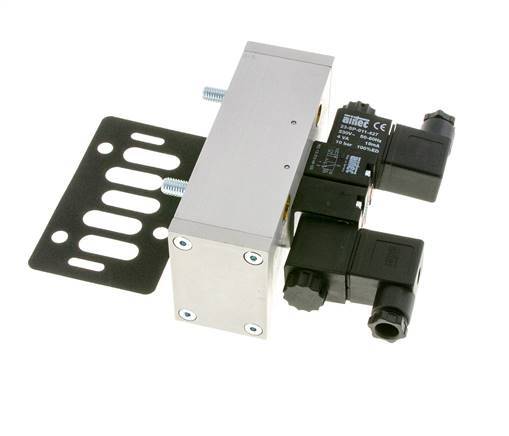5/3 ISO 5599-3 Midden Gesloten Magneetventiel 24V DC 3-10bar/42-140psi Airtec