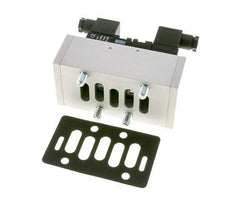 5/3 ISO 5599-3 Midden Gesloten Magneetventiel 24V DC 3-10bar/42-140psi Airtec
