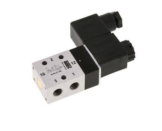 3/2 G1/8'' NC Solenoid Valve 24V DC 2.5-10bar/35.0-140psi Airtec