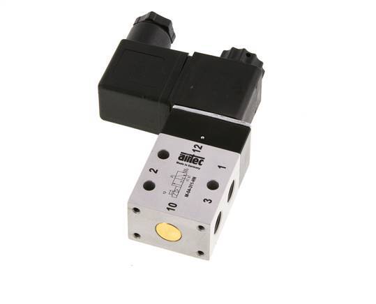 3/2 G1/8'' NC Magneetventiel 24V DC 2.5-10bar/35.0-140psi Airtec