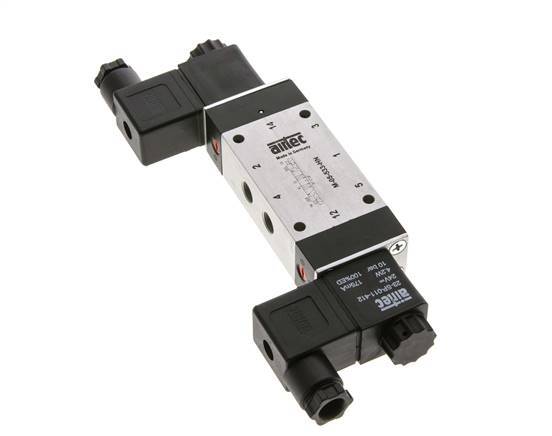 5/3 G1/8'' Middenuitlaat Magneetventiel 24V DC 3-8bar/42-112psi Airtec