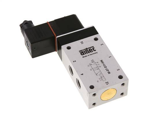 5/2 G1/4'' Magneetventiel 24V DC ATEX 2.5-10bar/35.0-140psi Airtec