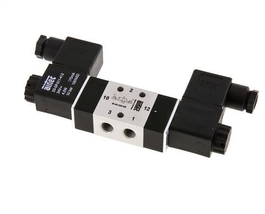 3/2 G1/8'' Bistable Solenoid Valve 12V DC 2.5-10bar/35.0-140psi Airtec