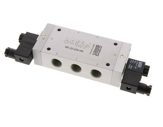 5/2 G1/2'' (G1/8'') Bi-Stabiel Magneetventiel Extern 230V AC 0-10bar/0-140psi Airtec