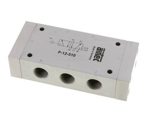 5/2 G1/2'' Luchtgestuurd Ventiel 1-10bar/14-140psi Airtec