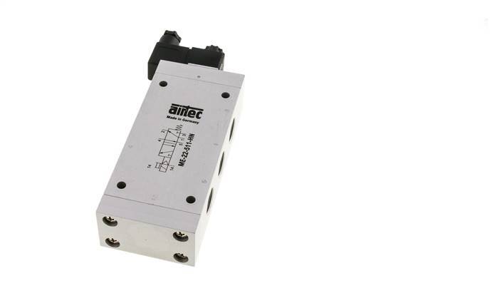 5/2 G1/2'' (G1/8'') Magneetventiel Extern 24V DC 0-10bar/0-140psi Airtec