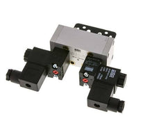 5/3 ISO 5599-1 Center Closed Solenoid Valve 12V DC 3-10bar/42-140psi Airtec