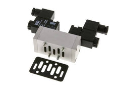 5/3 ISO 5599-1 Center Closed Solenoid Valve 12V DC 3-10bar/42-140psi Airtec