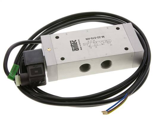 5/2 G1/2'' Magneetventiel 24V DC ATEX 1-10bar/14-140psi Airtec