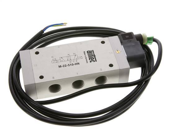 5/2 G1/2'' Magneetventiel 24V DC ATEX 1-10bar/14-140psi Airtec