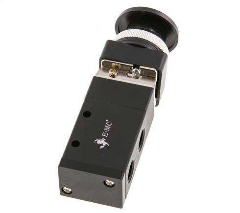 3/2 G1/4'' Universeel Handbediend Ventiel Zwart 0-8bar/0-112psi E.MC