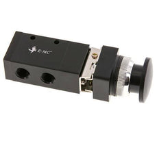 3/2 G1/4'' Universeel Handbediend Ventiel Zwart 0-8bar/0-112psi E.MC