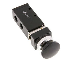 3/2 G1/4'' Universeel Handbediend Ventiel Zwart 0-8bar/0-112psi E.MC