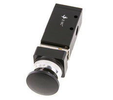 3/2 G1/4'' Universeel Handbediend Ventiel Zwart 0-8bar/0-112psi E.MC